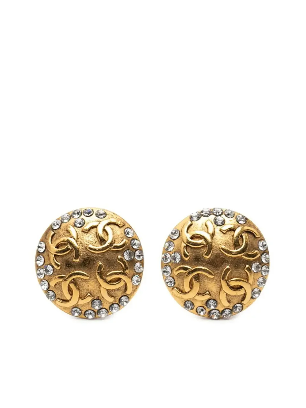 Chanel Cc Logo Clip-On Earrings Gold- #246882C70B